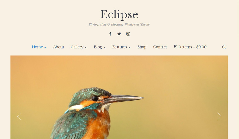 eclipse-wordpress-theme" width="775" height="452" class="alignnone size-full wp-image-223134" srcset="https://wptips.rbchosting.com/wp-content/uploads/2018/11/1541347317_653_28-Wordpress-Resume-Themes-Terbaik-untuk-Membuat-Best-Impression.jpg 775w, https://www.isitwp.com/wp-content/uploads/2018/10/eclipse-wordpress-theme-300x175.jpg 300w, https://www.isitwp.com/wp-content/uploads/2018/10/eclipse-wordpress-theme-768x448.jpg 768w" sizes="(max-width: 775px) 100vw, 775px"/></a></p>
<p>Eclipse is an elegant photography and blogging theme for WordPress. It features a fluid responsive layout that shows all your pages, images, and galleries perfectly on all screens, regardless of their screen resolution and size. </p>
<p>The Eclipse theme has included a gallery template and portfolio posts to present your photography and artwork in an interesting manner. It has a standard blog template where you can add images, and use featured images as well. It also lets you display your latest Instagram photos with the full-screen widget. </p>
<p>If you want to sell your photographs or any kind of products, you can easily create a shop page and start selling. The theme has deep integration with the most powerful eCommerce software: WooCommerce. </p>
<p><a href=