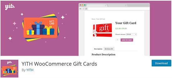 Kartu hadiah YITH WooCommerce