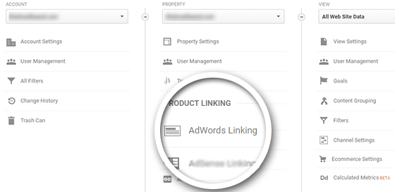 Tautkan AdWords ke Google Analytics