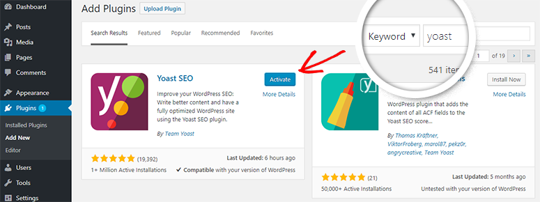 yoast seo install