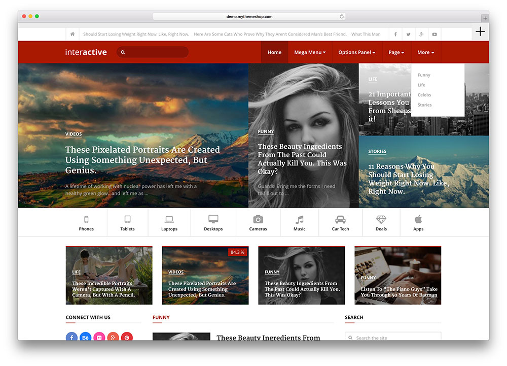 interaktif-premium-magazine-theme "width =" 1000 "height =" 721 "data-lazy-srcset =" https://cdn.colorlib.com/wp/wp-content/uploads/sites/2/interactive-premium -magazine-theme.jpg 1000w, https://cdn.colorlib.com/wp/wp-content/uploads/sites/2/interactive-premium-magazine-theme-300x216.jpg 300w "data-lazy-sizes =" (max-width: 1000px) 100vw, 1000px "data-lazy-src =" https://wptips.rbchosting.com/wp-content/uploads/2018/11/1542717423_832_20-Tema-Google-Adsense-Optimized-WordPress-Terbaik-2018.jpg? is-pending-load = 1 "srcset =" data: gambar / gif; base64, R0lGODlhAQABAIAAAAAAP /// yH5BAEAAAAALAAAAABAAEAAAIBRAA7 "/></p>
<p>Interaktif adalah tema WordPress yang terjangkau, terjangkau yang memungkinkan siapa pun dengan mudah mendesain situs web mereka yang ideal dan berkualitas tinggi. Filosofi desain di belakang Interaktif cocok untuk webmaster yang memiliki kebutuhan untuk mengekspresikan diri dalam pengaturan yang intim untuk pembaca mereka, memungkinkan interaksi yang berdenyut.</p>
<p>Sejumlah besar opsi dan fitur praktis tersedia untuk meningkatkan situs web Anda. Alat canggih dan serbaguna ini pasti akan memberi tanda pada pemirsa Anda, menarik mereka untuk berlangganan konten Anda. Jika Anda ingin merasakan tema itu sendiri sebelum mengupas apa pun, Anda dapat melihat demo langsung yang diimplementasikan yang saat ini tersedia.</p>
<p>Opsi untuk membuat situs web Anda menonjol tidak terbatas dan menjamin bahwa tidak ada dua situs web yang menggunakan tema ini yang akan terlihat sama. Permutasi skema warna yang tak terbatas, jumlah Google Fonts melebihi 630, fitur terjemahan bahasa otomatis untuk mengglobalisasikan dampak dan pengaruh Anda di seluruh garis lintang dan garis bujur, tema ini pasti memiliki semuanya. Dan fitur yang aneh; menu seluler kanvas yang tersembunyi secara otomatis saat tidak digunakan akan menyenangkan pengguna Anda.</p>
<p>Selain itu, pembuat konten yang dirancang Interaktif memiliki rasio pantulan minimal dan tidak ada lag yang dapat dilihat, mengurai dengan kecepatan cahaya. Waktu pemuatan agak cepat, sangat bermanfaat bagi peringkat mesin pencari Anda. Sebuah hibrida dari kinerja dan kenyamanan dengan yang terbaik dari kedua dunia, tema ini tentunya adalah salah satu yang harus diperhatikan.</p>
<p> <a class=