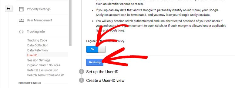 Aktifkan fitur User ID