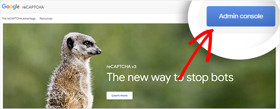 Kunjungi situs web Google reCAPTCHA