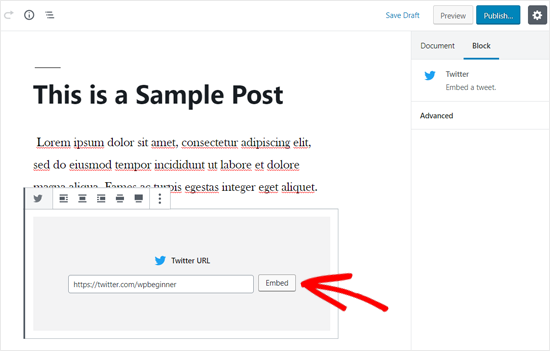 Cantumkan Kerangka Waktu Twitter di WordPress Post