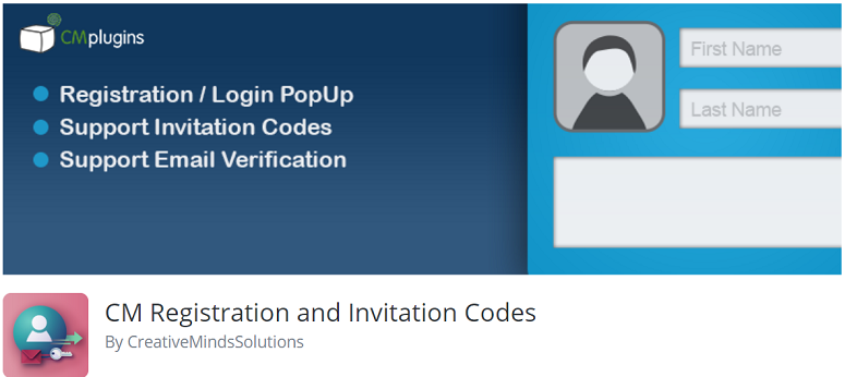 plugin login pengguna, plugin registrasi, Registrasi CM dan kode undangan