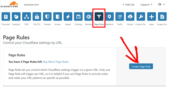 Buat Aturan Halaman di Cloudflare