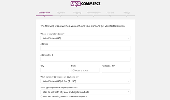 Panduan penyetelan WooCommerce