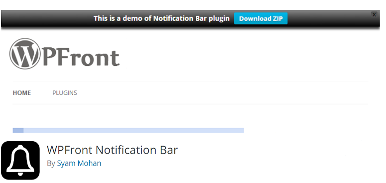 plugin bilah notifikasi