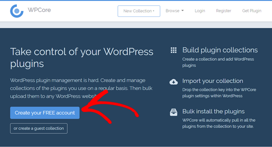 Buat Akun Gratis di WPCore