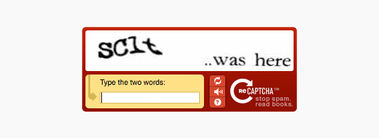 Pratinjau reCAPTCHA