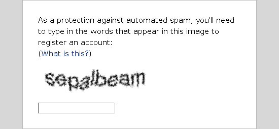 CAPTCHA gaya lama 