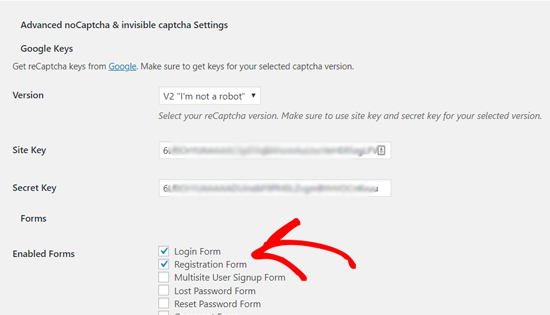 Aktifkan reCAPTCHA untuk Login dan Formulir Registrasi Default WordPress