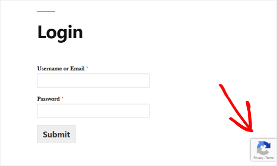 Formulir Login WordPress Kustom Dengan reCAPTCHA