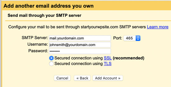 Informasi SMTP