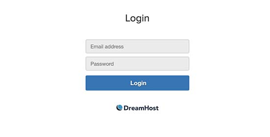 Masuk ke webmail DreamHost