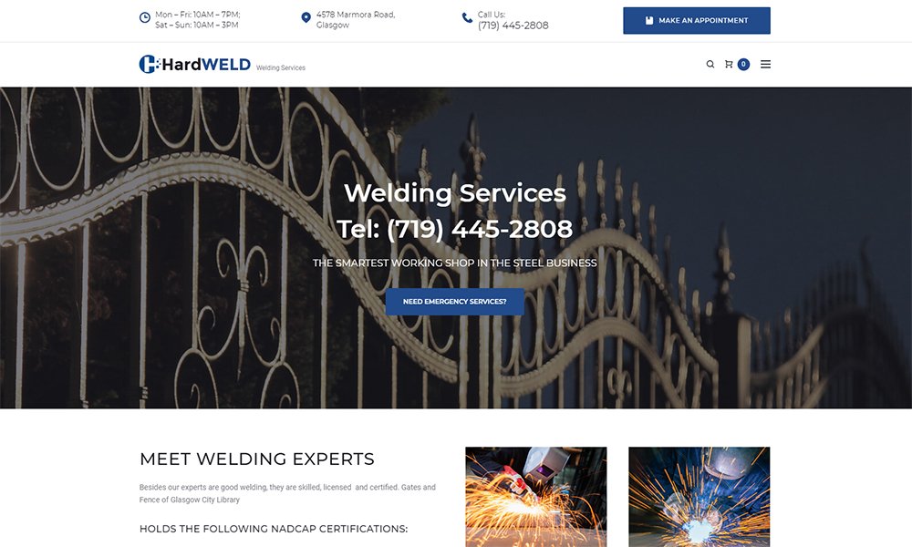 HardWeld - Layanan WordPress Theme Responsif