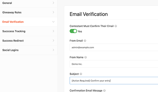 Aktifkan verifikasi email