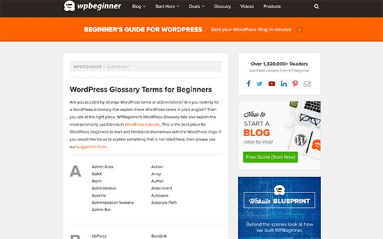 WPBeginner Glosarium