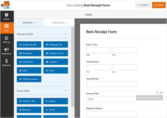 WPForms Form Builder