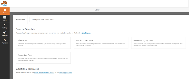 WPForms Lite Templates