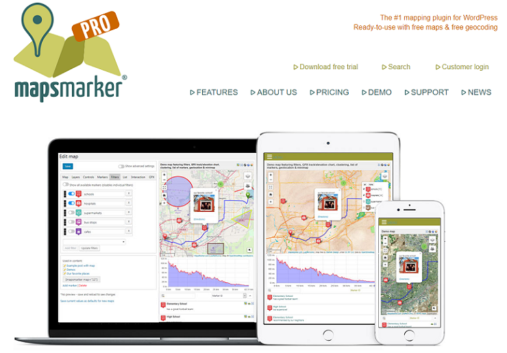 Maps Marker Pro, plugin google maps