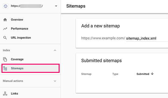 Tambahkan URL sitemap Anda ke Google Search Console