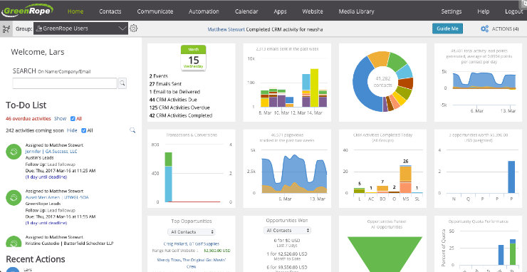 greenrope-crm-dashboard "width =" 740 "height =" 382 "class =" sejajar dengan ukuran penuh wp-image-232905 "srcset =" https://www.isitwp.com/wp-content/uploads/2019/ 04 / greenrope-crm-dashboard.jpg 740w, https://www.isitwp.com/wp-content/uploads/2019/04/greenrope-crm-dashboard-300x155.jpg 300w "ukuran =" (lebar max: 740px) 100vw, 740px "/></p>
<p>Dengan rangkaian pemasaran mereka, Anda mendapatkan akses ke fitur-fitur seperti perangkat lunak pemasaran email, pemetaan perjalanan pelanggan, pembuat halaman arahan, pelacak email, dan banyak lagi. Akhirnya, rangkaian operasi mereka menawarkan fitur-fitur seperti proyek, acara, dan manajemen kontak, sistem tiket, obrolan langsung, dan banyak lagi. </p>
<p>Karena GreenRope dikemas dengan begitu banyak fitur dan kemampuan, ada sedikit kurva pembelajaran yang terlibat. Setelah Anda menemukan jalan keluar, perangkat lunak CRM ini dapat menangani semua kebutuhan bisnis Anda.  </p>
<p>GreenRope memiliki 7 paket harga yang tersedia yang berkisar dari $ 149 / bulan hingga $ 699 / bulan. Paket harga yang Anda pilih tergantung pada berapa banyak kontak yang Anda miliki. Misalnya, paket paling murah hanya untuk 1000 kontak dan paket paling mahal adalah 50.000 kontak. Jadi, seiring pertumbuhan bisnis Anda, Anda harus meningkatkan rencana Anda. Ini adalah perangkat lunak CRM paling mahal dalam daftar, tetapi Anda membayar untuk solusi all-in-one, bukan hanya CRM.</p>
<p>Tetapi sebelum membeli GreenRope, Anda harus tahu bahwa itu melibatkan kurva belajar. Perangkat lunak ini tidak sangat user-friendly dalam hal penanganannya. Ini juga menawarkan lebih dari sekadar fitur dasar. Jadi kadang-kadang Anda bahkan tidak tahu bahwa ada fitur.</p>
<p><a href=