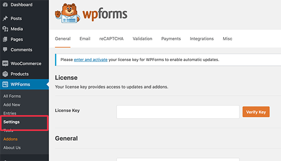 Kunci Lisensi WPForms