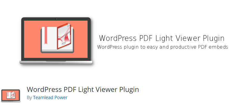 Plugin Penampil Cahaya PDF WordPress - Plugin WordPress