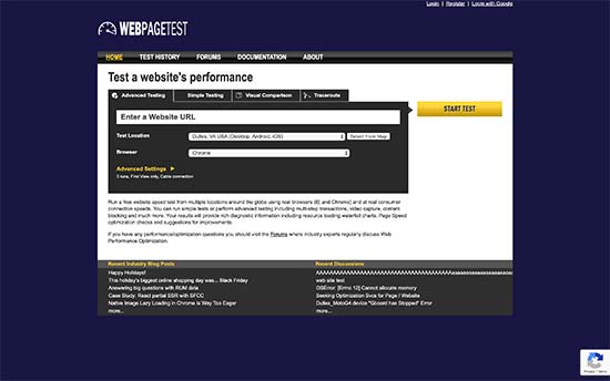 WebPageTest