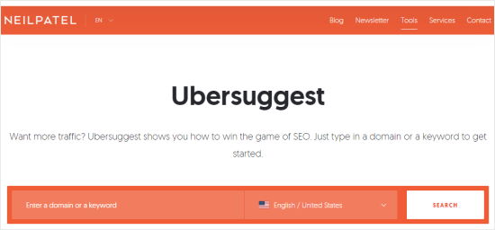 Alat Ubersuggest