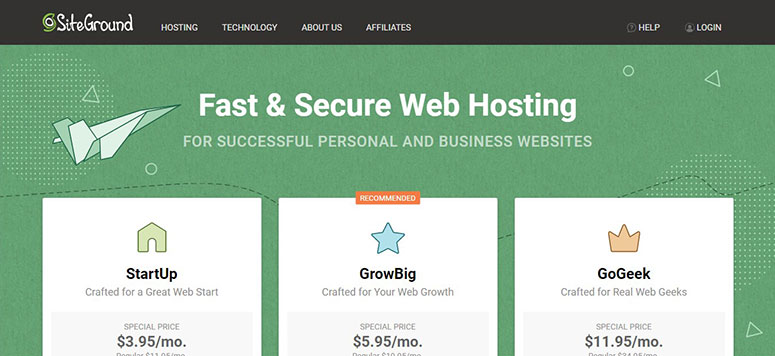 SiteGround Web Hosting, ssl gratis