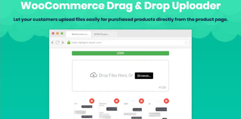 WooCommerce Seret dan Jatuhkan Pengunggah