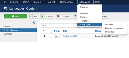 Menambahkan dukungan bahasa di Joomla