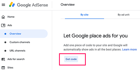 Hasilkan kode iklan otomatis untuk Google AdSense