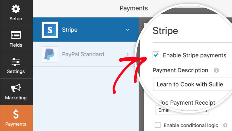 Aktifkan Pembayaran Stripe di WPForms