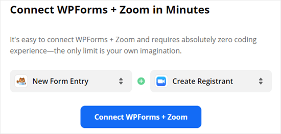 Menggunakan Zapier untuk menghubungkan WPForms dan Zoom