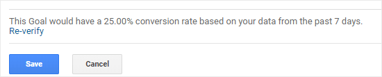 Memverifikasi bahwa sasaran Anda berfungsi di Google Analytics