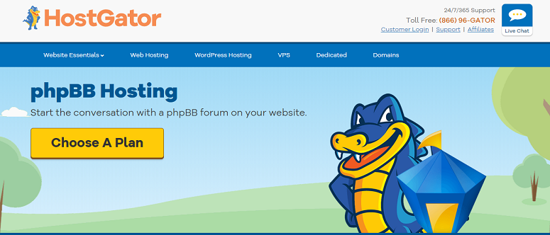 hostgator phpbb hosting