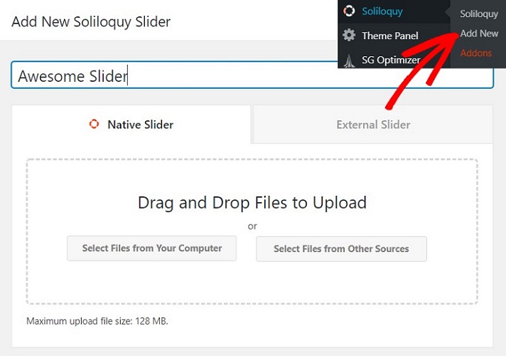 slider baru di soliloquy