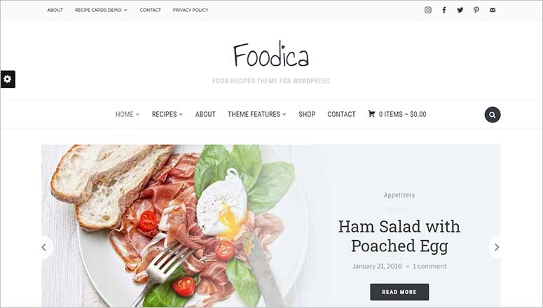 Foodica, tema seo