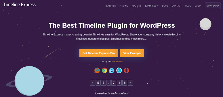 Timeline_Express, plugin timeline