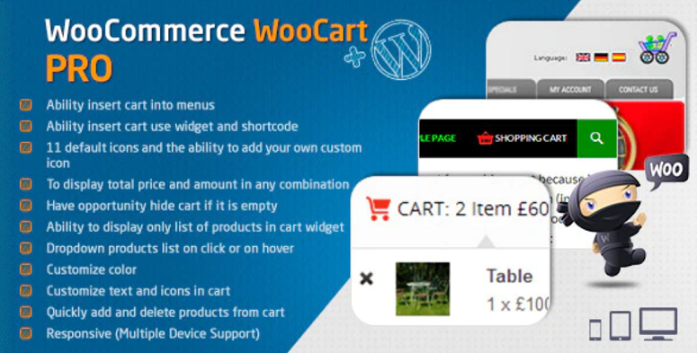 WooCart-Pro, plugin keranjang belanja