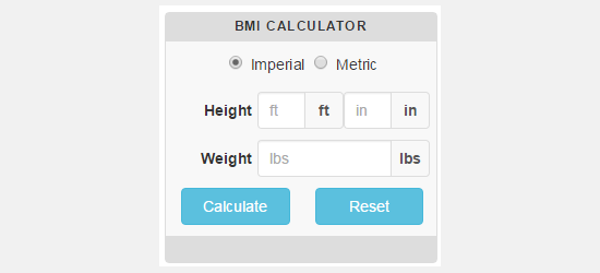 Kalkulator CC BMI