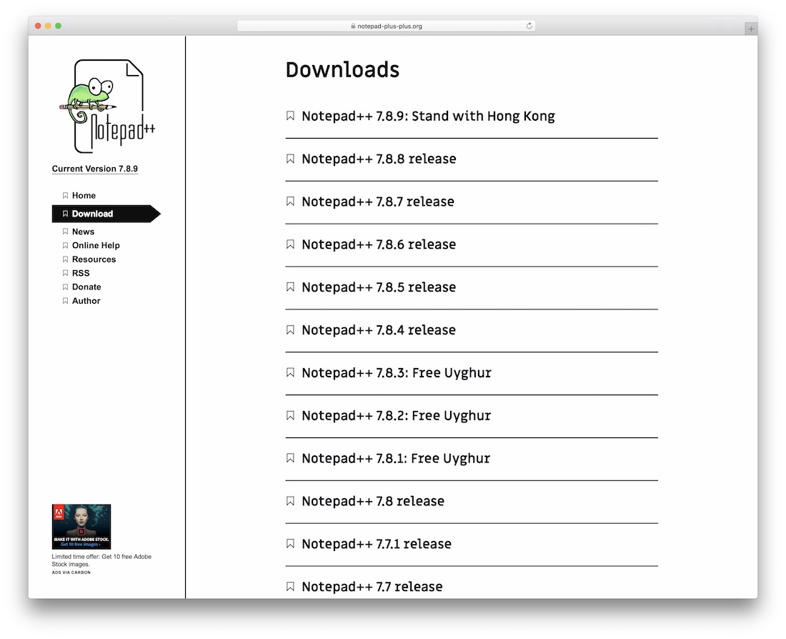 notepad plus plus editor kode untuk desainer web