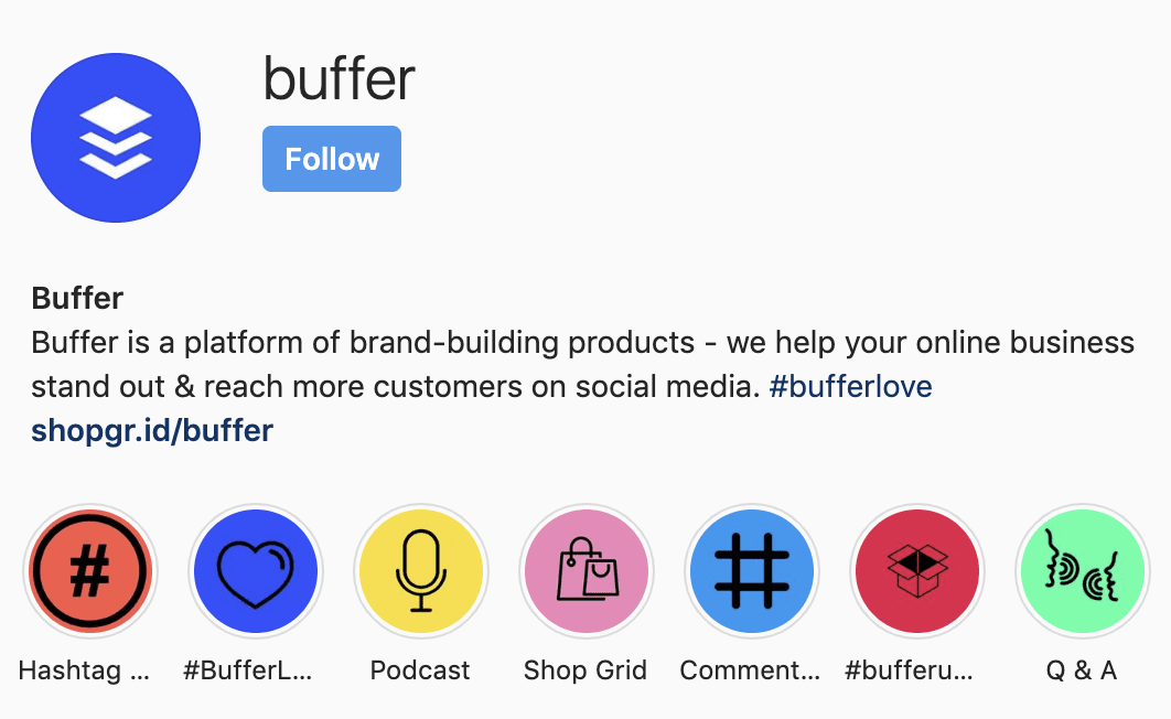 buffer di hashtag instagram