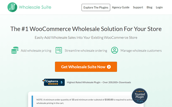 Situs web Wholesale Suite