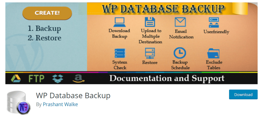 wp database cadangan wordpress