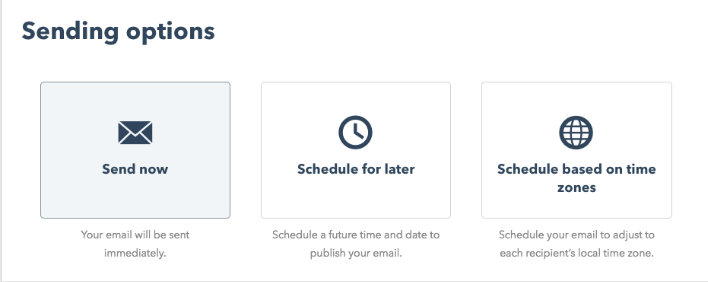 jadwal email pemasaran hubspot