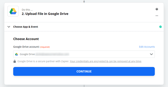 Zapier dan Google Drive sekarang terhubung